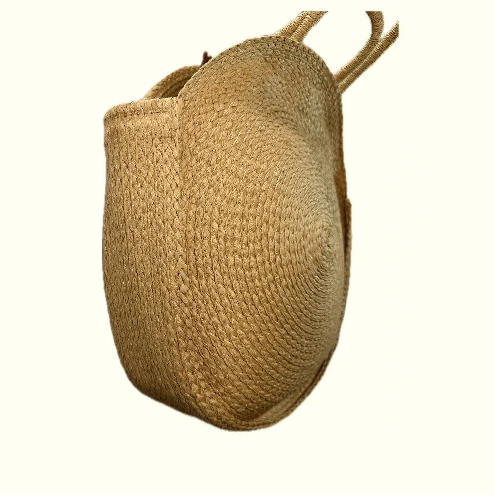 Round Woven Straw Purse Shoulder Bag Boho Summer bag